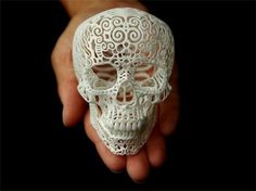 Tactile / Crania Anatomica Filigre, by Joshua Harker. Fucking amazeballs, really blowing my mind away. #Design #Art #Filigree #Sculpture