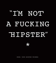 Hip or Not Hip #design #hipster #courier #type #funny #humor