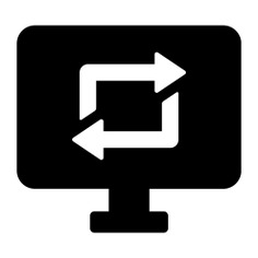 See more icon inspiration related to transfer, tv, monitor, computer, electronic, television, multimedia, screen and technology on Flaticon.