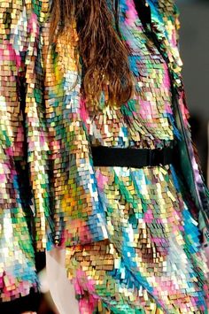 Pinned Image #textile #sequins #multicolour