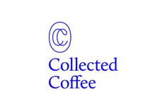 Collected Coffee #monogram #coffee #logo #singleline #ikblue