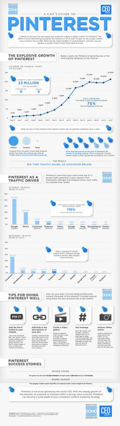 CEOs Guide To Pinterest #pinterest #infographic #ceo