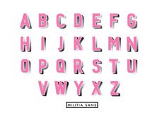Strawberry Militia | In Full Effect #font #lettering #pink #otf #typography