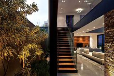 Luxury Vila Madalena with Smooth Indoor Decor concrete structures #stairs #interior #design