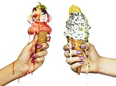 ice cream series by jonathon kambouris #cream #food #nails #ice #beauty