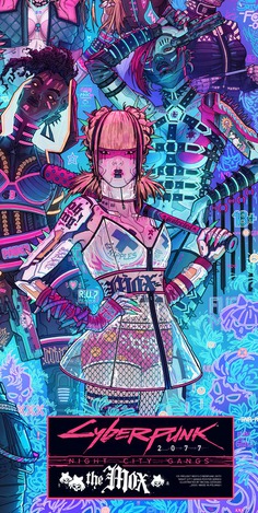 Cyberpunk 2077 gangs posters