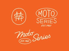 Moto Series Marks monogram logo identity logo lockup script logotype branding