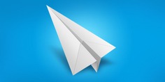 White paper airplane icon Free Psd. See more inspiration related to Icon, Paper, Airplane, Icons, White, Psd, Paper airplane, Files and Horizontal on Freepik.