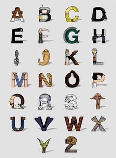 wi142-26.jpeg (600×816) #lettering #design #wars #illustration #alphabet #vader #star #darth #typography