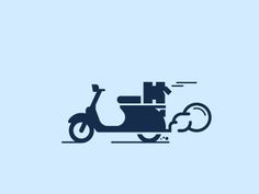 Icon Vespa #pictogram #icon #delivery #vespa #symbol #autocycle