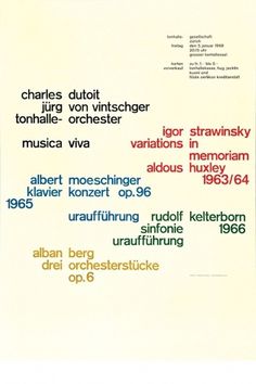 Josef Müller-Brockmann MUSICA VIVA TONHALLE ZURICH 1968 [ 127CM X 90CM ] via www.blanka.co.uk
