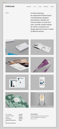 Simon McCade #website #layout #design #web
