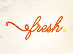 Dribbble - Fresh by Yossi Belkin #cursive #logo #fresh