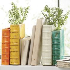 Book Vase Bookends #tech #flow #gadget #gift #ideas #cool
