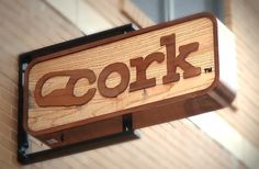ONEFASTBUFFALO } Portfolio & Case Studies } Cork Wine Market. #type #logo