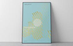Anjost private investment company brand identity and illustration. Poster.
