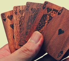 Wooden Deck Of Cards #cards