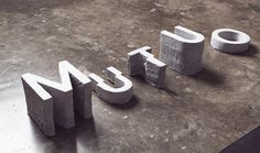 Mutuo | Manifiesto Futura #lettering #concrete #3d #typography