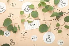 Vega & Vega by Menta . #mark #nature #flowers #stationary #print #graphic #design