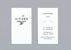 01_citizen4.jpg (670×470) #business #stationary #card #serif #sans #illustration #identity #vintage #logo