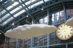 CJWHO ™ #trainstation #cloud #installation #london #design #photography #architecture #art #love