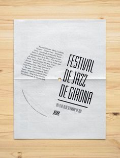 Festival de Jazz de Girona -Enserio #newspaper #brochure