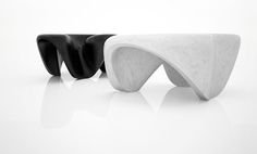 Marble Tables by Zaha Hadid #minimalist #furniture #design #minimal