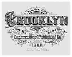 sanborn-new-york-city-typography_what-you-need02.jpg (JPEG Image, 630x501 pixels) #vintage #brooklyn #typography