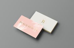 branding, beach branding, gold foil, pink and blue, logo, design, graphic design, portfolio, mood board, business cards