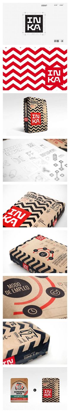 Cementos Inka gorgeous #packaging #design #graphic #identity