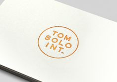 Tom Solo International Photographer Brand Identity on Behance #stamp #business #card #print #blocking #foil