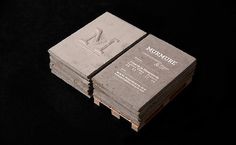 Concrete business cards by Murmure — Lost At E Minor: For creative people #cards #business