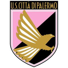 USC Palermo - Logopedia, the logo and branding site #pink #crest #soccer #eagle #sports #logo #football #italy