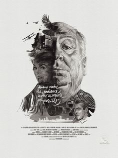 Movie Director Portrait, Alfred Hitchcock