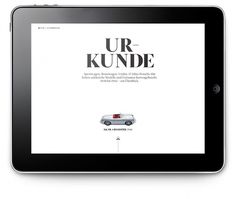 Porsche Christophorus 356 iPad - Kusk #ipad #design #web