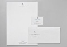 design work life » cataloging inspiration daily #white #business #card #clean #envelope #collateral #blue #letterhead #dark #grey