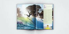 Surfing Magazine Editorial 2012 - Joy Stain #surf #surfing #print #spread #layout #editorial #magazine #typography
