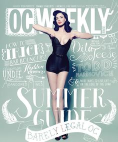 Dita Von Teese On The Cover Of OC Weekly