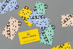 Grind and Beam #card #shop #identity #business