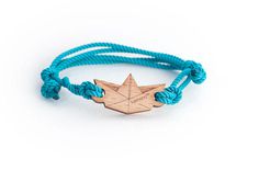 Paper #boat Kemono #bracelet - wood edition - #sea life #product #jewel