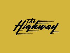The Highway #design #graphic #typography