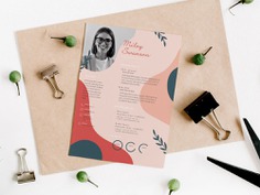 Free Floral Designer Resume Template for your Job Interview
