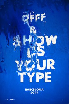 OFFF #type #offf #poster #texture