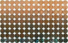 Things Organized Neatly #copper #pennies