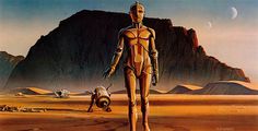 Ralph McQuarrie #robot #space #landscape #cyborg #planet #robots