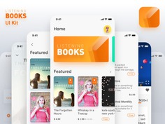 7 Free Book App UI Template for UI/UX Designer