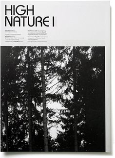 High Nature - Experimental Jetset #print #publication #typography