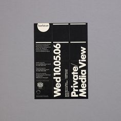 SI Classics: North × Barbican | September Industry #print #layout #poster #typography