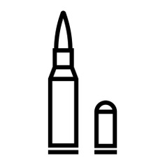 See more icon inspiration related to bullet, ammo, shell, ammunition, munitions, shells and weapons on Flaticon.