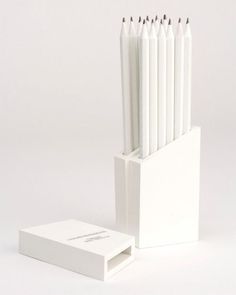 ::PRODUCTS:: minimal white pencils #white